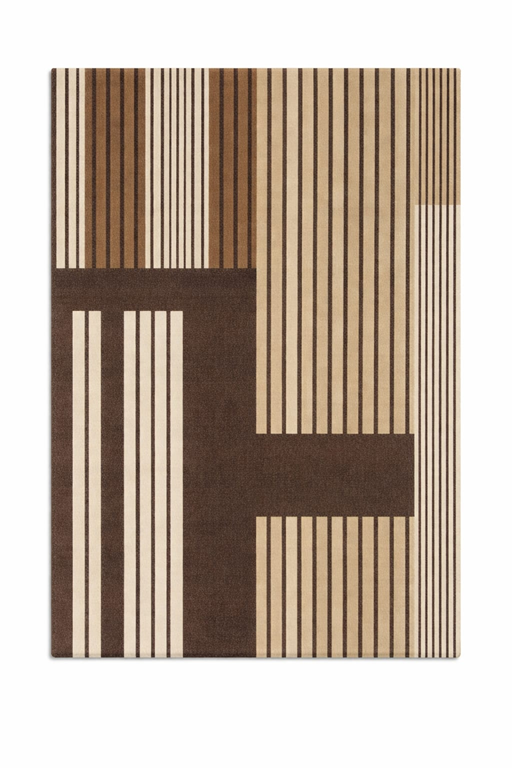 Beige luxury hand-knotted rug for living room